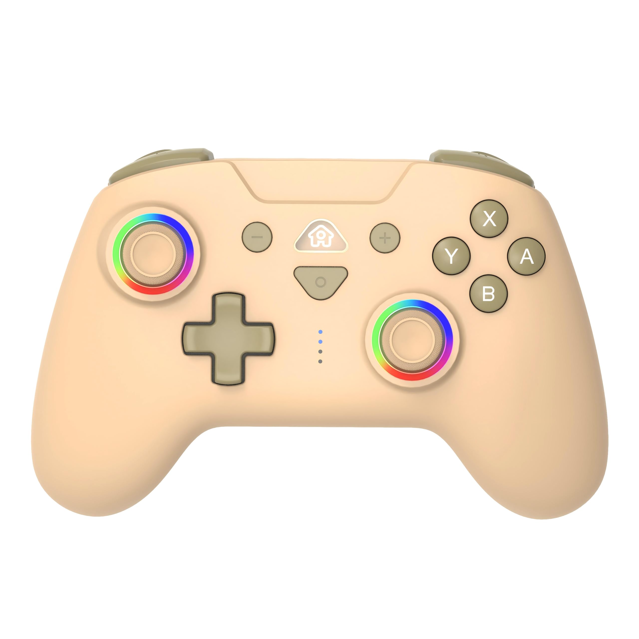 

Контролер FONLAM для всіх Switch Сумісний з Switch RGB-підсвічування Макро Бездротовий Сумісний з та Регульована Вібрація та Моделі Вогню, 2, Геймпад,