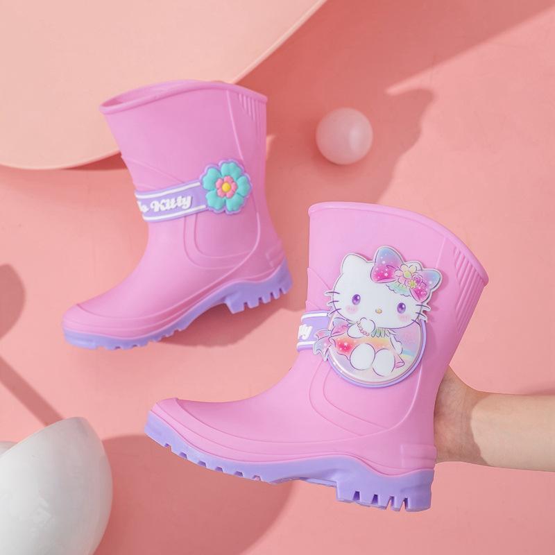 

Authentic Ye Luoli High Tube Children s Rain Boots Girls Kindergarten Non-Slip Wear-Resistant Baby Student Water Shoes 36(Inner Length23.5cm)