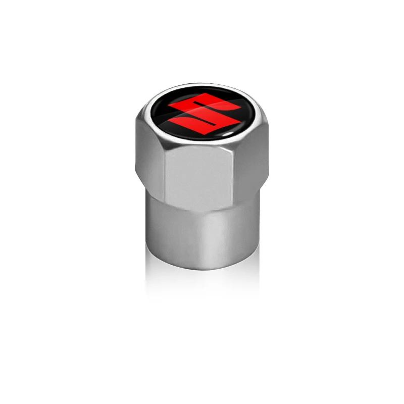 4Pcs Metal Car Wheel Tires Bolt-in Valve Caps Badge Car Accessories For Suzuki Samurai Ltz 400 Vitara Gsr 600 Jimny Swift Strom