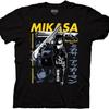 Ripple Junction Attack On Titan Men's Short Sleeve T-Shirt Mikasa Ackerman Thunder Spears Flashback Crew Officially Licensed