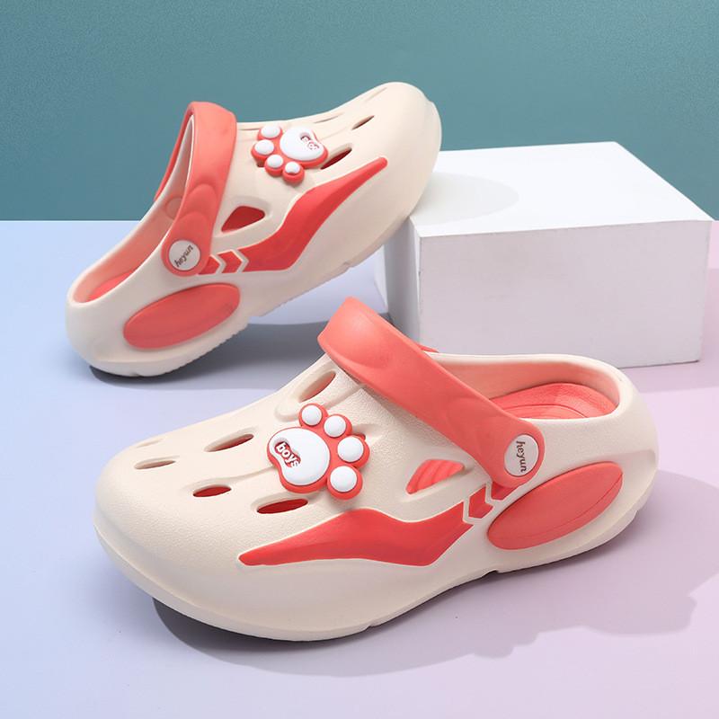 Colorful Girls Summer Clogs Lightweight Breathable Nonslip Outdoor Beach Footwear