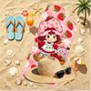 Strawberry Shortcake Print Beach Towel, Versatile Lightweight Absorbent Beach Towel for Pool Surf Yoga Bathroom, Perfect Birthday Holiday Gift