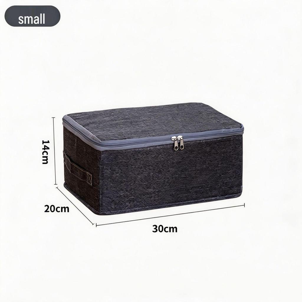Foldable Cationic Storage Box with Compartments for Clothes, Wardrobe, or Socks - Includes Handle for Easy Sorting and Organizing