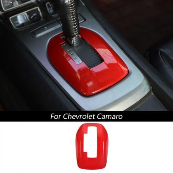 Red Central Gear Shift Panel Cover Trim For Chevrolet Camaro 2010-15 Accessories