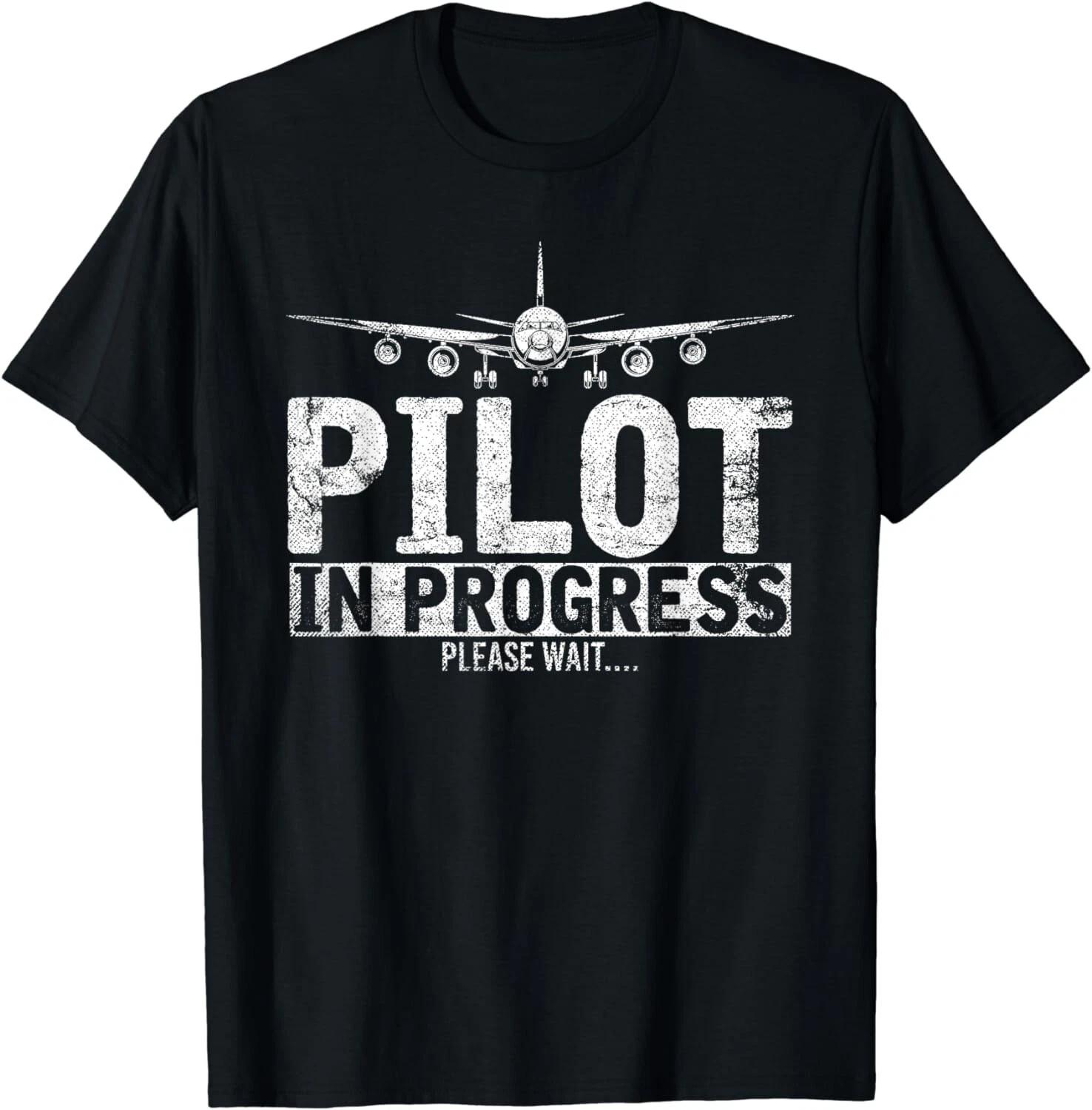 Funny Copilot Gift Flight Pilot In Progress Future Pilot Gift Unisex T-Shirt 3XL
