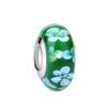 Frosted Red Murano Glass Hearts Charm Silver Plated Fit Charms 925 Silver Bracelet for Jewelry Making DIY
