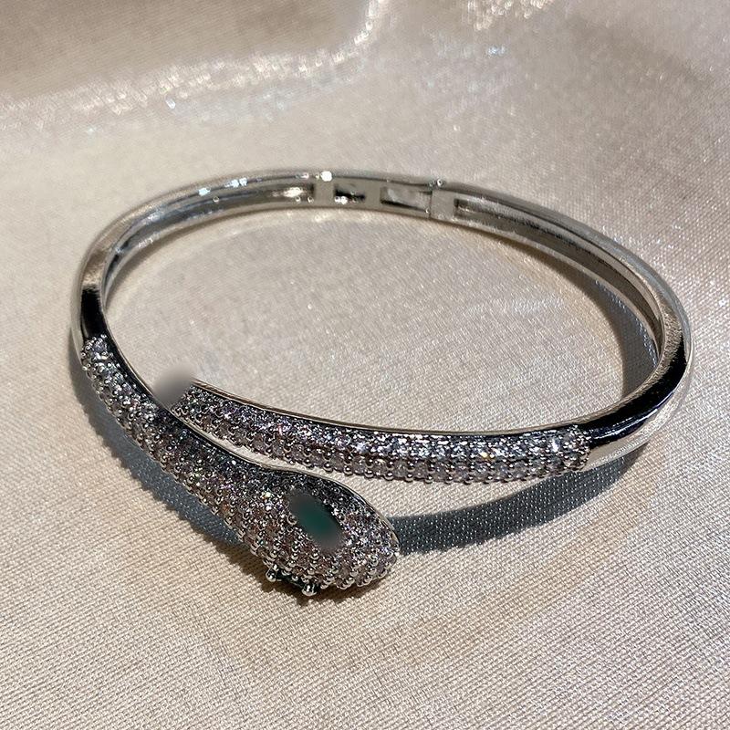 Year of the Snake Bracelet New Spirit Snake Open Bracelet Year of the Snake European Light One  Size(18CM~21CM)