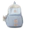 Schoolbag Japanese New High-value, Fresh and Sweet Plaid Backpack, Junior High School Student Schoolbag for Women, Lightweight and Large-capacity