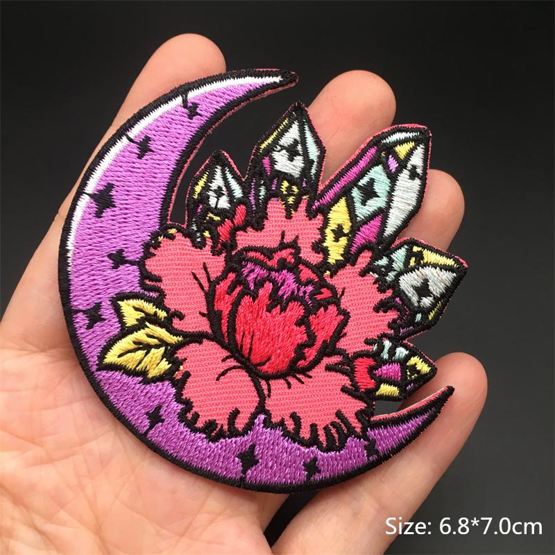 Space Astronaut Planet Embroidery Patches On Clothes Diy Appliques Sewing Stickers Jacket Stripes Iron On Patches For Clothing