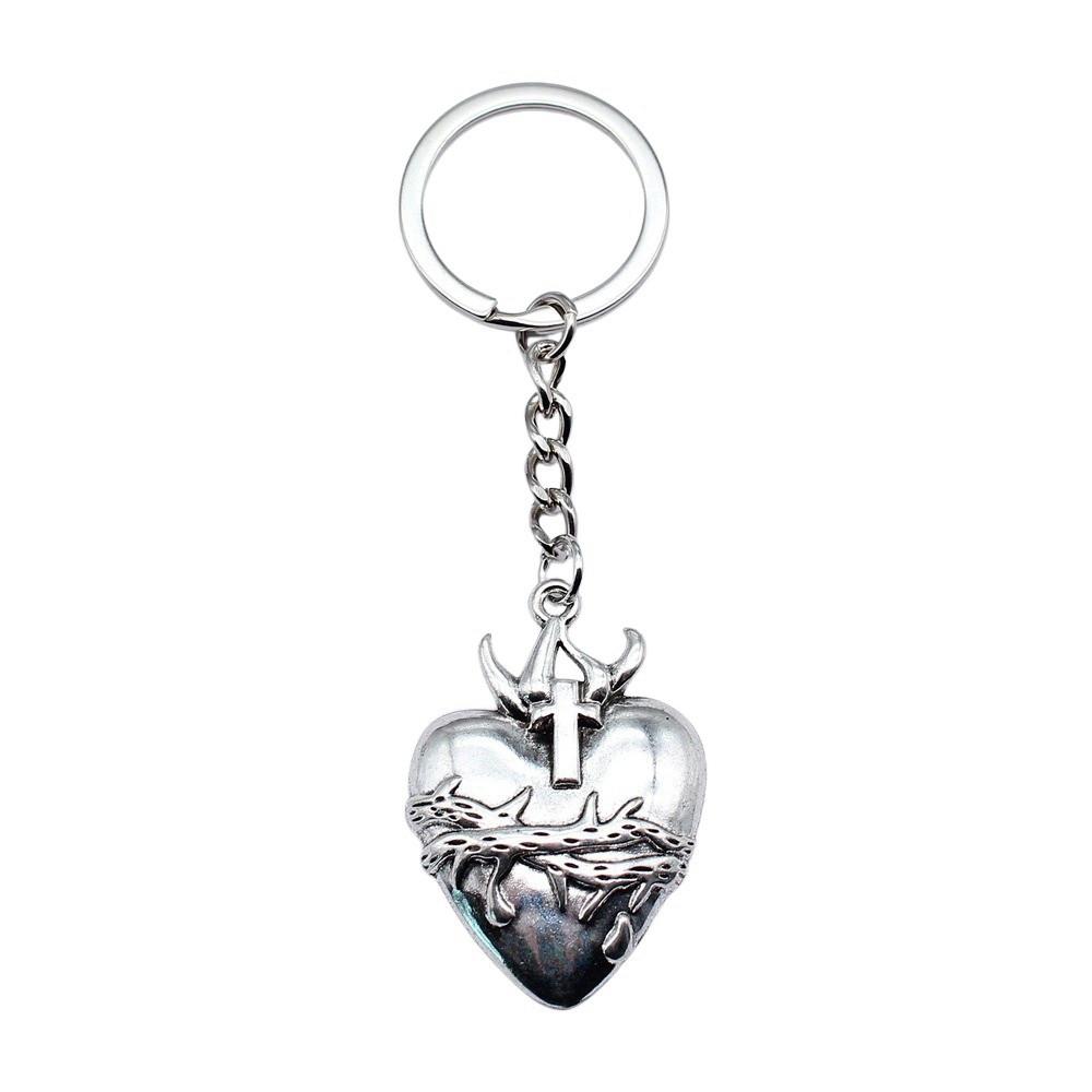 Souvenir Gift Couple Keychain Kiss Charm Lover Key Ring 28mm Ring