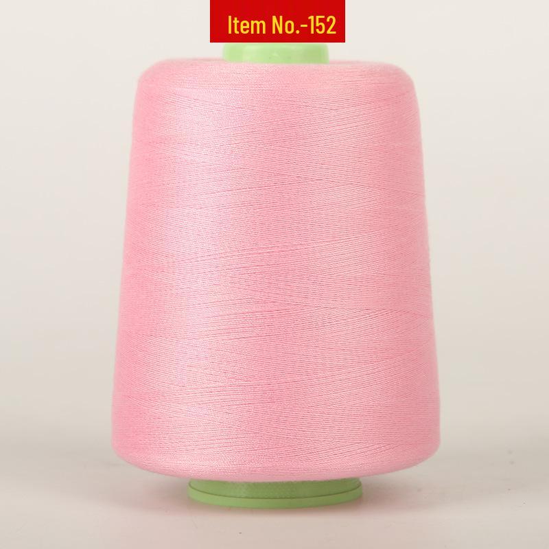 Polyester Thread Cone, 8000 Yards, Large Spool for High-Speed Sewing Machines, Black & White