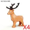 MOC Zwierzęta Zoo Klocki Słonie Tygrysy Słonie Małpy Łosie Niedźwiedzie Owce Wielbłąd Koń Krokodyl Lampart Mini Klocki DIY T11