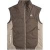 Logo Print Stand Collar Zip Sleeveless Vest Men Vests Brown DQ5777-004