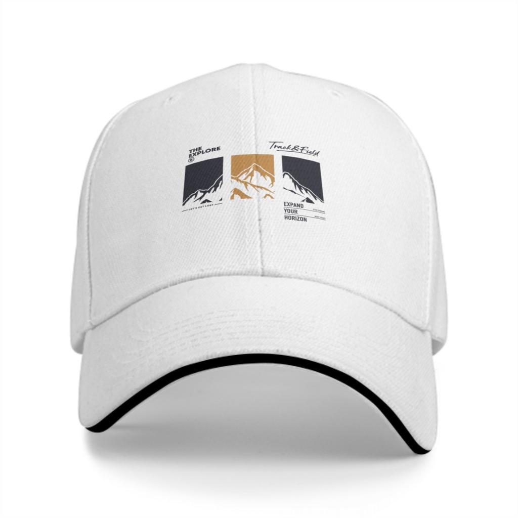 Mountain Explore Graphic Baseball Cap Unisex Casual Polyester Adjustable Adventure Hat