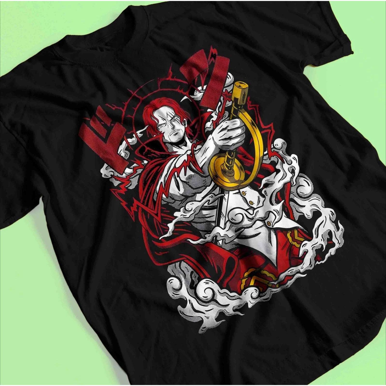 Summer Vintage Special Anime Love Tshirt Red Haired Shanks Shirt Anime Tshirt Unisexga Gift Shirt Unisexs Short Sleeved Tshirt S