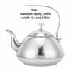 Thickened Design Stainless Steel Teapot Large Capacity Tea Pot Stovetop Kettle  For Loose Tea