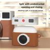 Retro Camera Protective Case for 4/3/Pro3 Wireless Earbuds Shell with Liquid Silicone AntiDrop Protections for Home