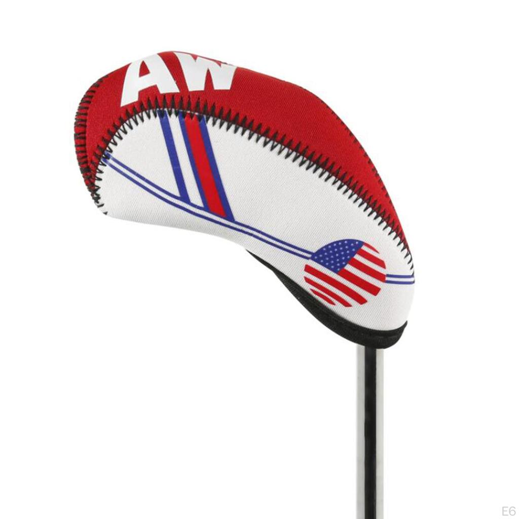 10 Pieces Golf Headcover Set, Head Cover, 4-9, , PW, LW, Waterproof