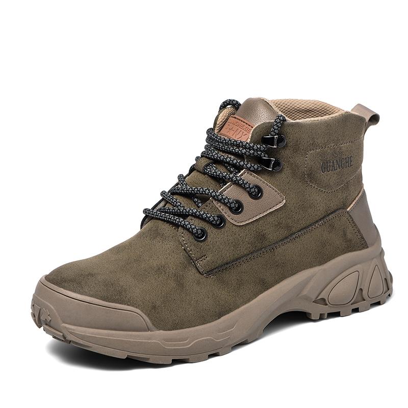 Stivali da Lavoro da Uomo Scarpe con Punta in Acciaio Scarpe da Lavoro Protettive Autunno Inverno Antisfondamento Antiperforazione Scarpe di Sicurezza Industriale