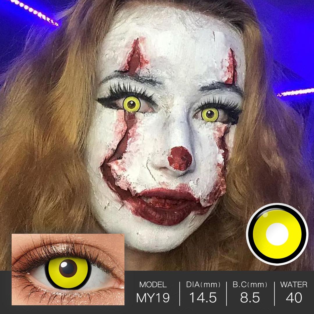 

Контактные линзы в стиле хеллоуин 14.5mm жёлтый