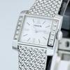 SEIKO CREDOR Diamond Square Two White Silver 1E70-0BY0 Bezel, Shape, Ladies' Wristwatch, Hands, Dial, Finish