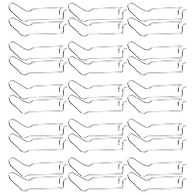 30Pcs Plant Support Spring Clip Stainless Steel Fixing Clamp for Garden GreenhouseFor 16mm Diameter