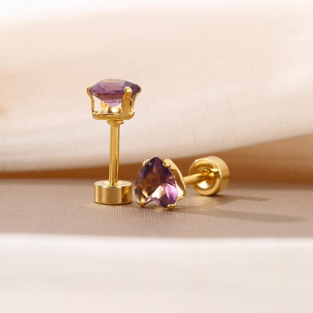 Простые цветные серьги-пусеты с цирконом и дофамином, легкий роскошный дизайн, спиральные модные серьги для женщин