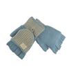 New Men's Half-finger Flip Gloves, Fashionable and Comfortable Student Thermal Gloves, Knitted Gloves