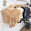Vielseitiger gestrickter Schulterwickel im koreanischen Stil für Damen
