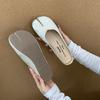 Fashion Strange Toe Fashion Silk Ladies Flats Slippers Shoes Sandals Female Shallow Footwear Flats Slippers Shoes For Women Mules