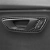 For Seat Leon MK3 2013 2014 2015 LHD RHD Car Door Handle Panel Trim Real Soft Carbon Fiber Sticker