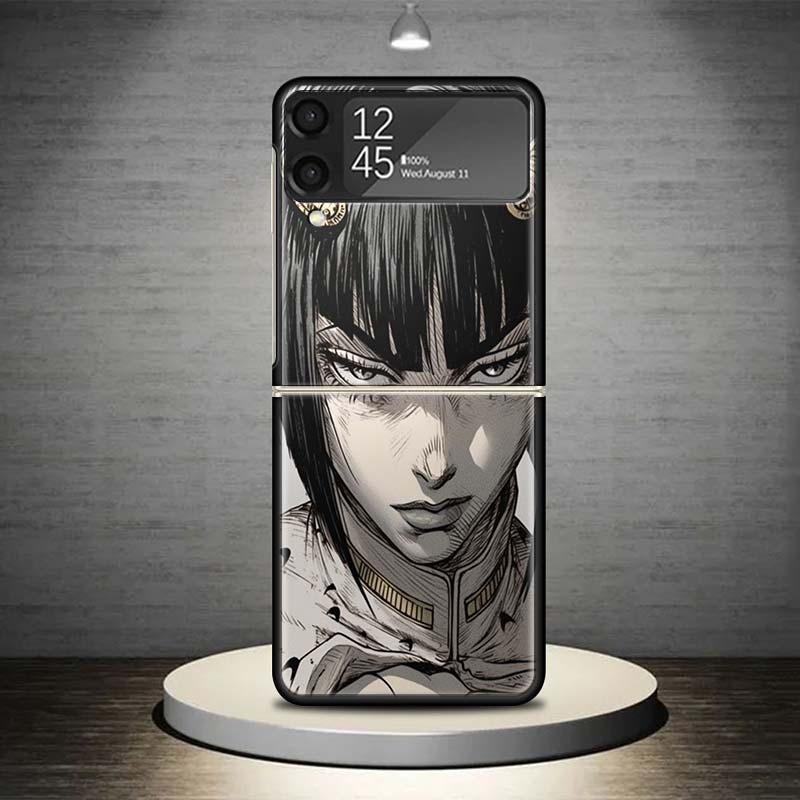 JoJo Adventure Bruno Buccellati Phone Case For Samsung Galaxy Z Flip 7 6 5 4 3 5G Shockproof Cover Z Flip7 Flip6 ZFlip5 Flip3 Fl