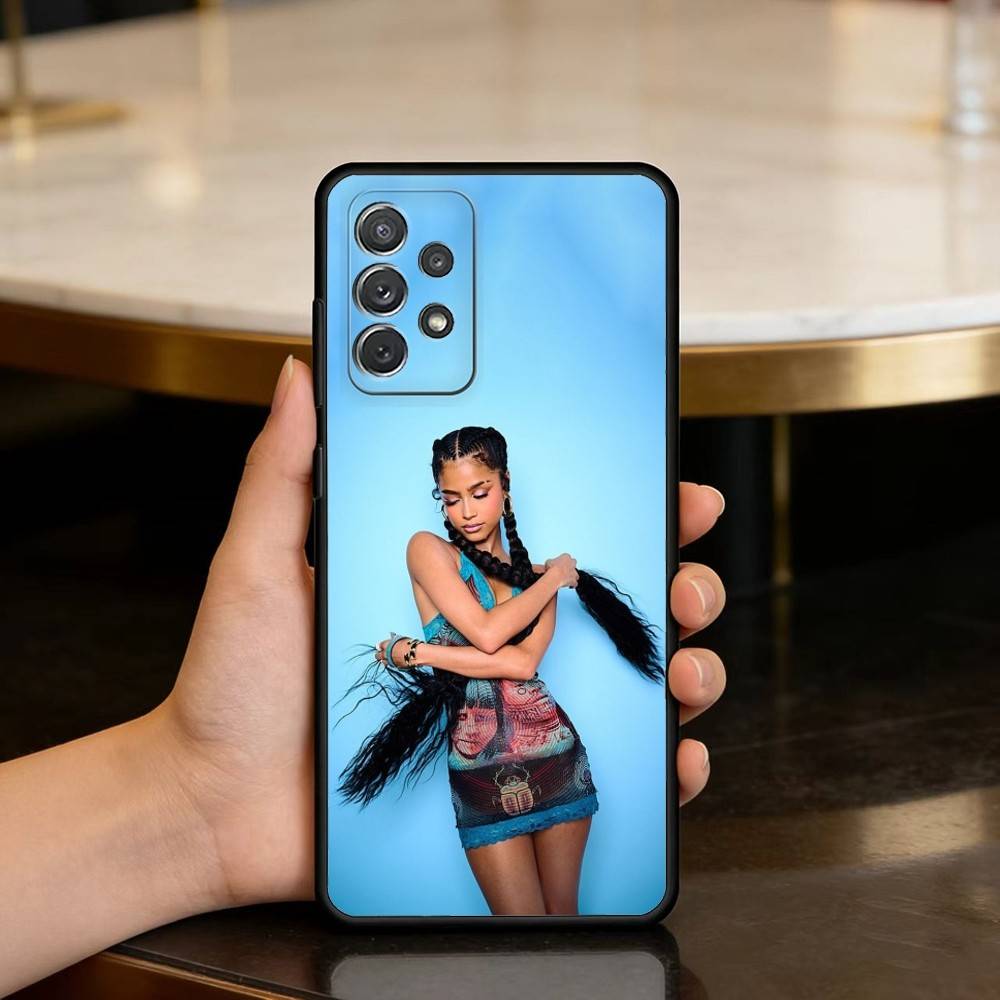 

Singer T-Tyla-LA Soft Silicone Black Cover Phone Case For Samsung Galaxy A73,A72,A71,A70,A53,A52,A51 Samsung a32 5g
