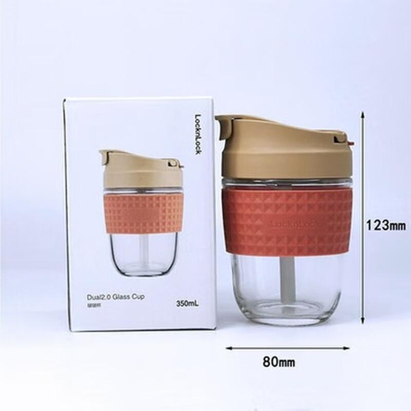 Lock&Lock Glass Straw Sipper Coffee Cup