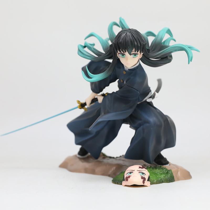 Demon Slayer Tokitou Muichirou Model Action Figure Toys PVC GK Statue Anime Figuras 23cm Collection Ornament Manga Figurine Gift