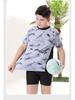 2025 Boys' Summer Swimsuit Set: Stylish Split Swimwear & Trunks for Teens and Kids
