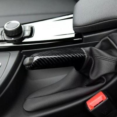 For BMW E60 E84 E90 E91 F30 F32 F80 F20 Carbon Fiber Brake Handle Handbrake Grip