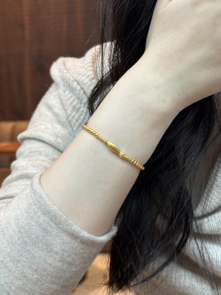 Transfer Koi Handornamente Goldperle Kleiner Fisch Armband für Damen 2024 Neuer Stil Goldperle Perlen Glücksbringer Armband Heißer Verkauf