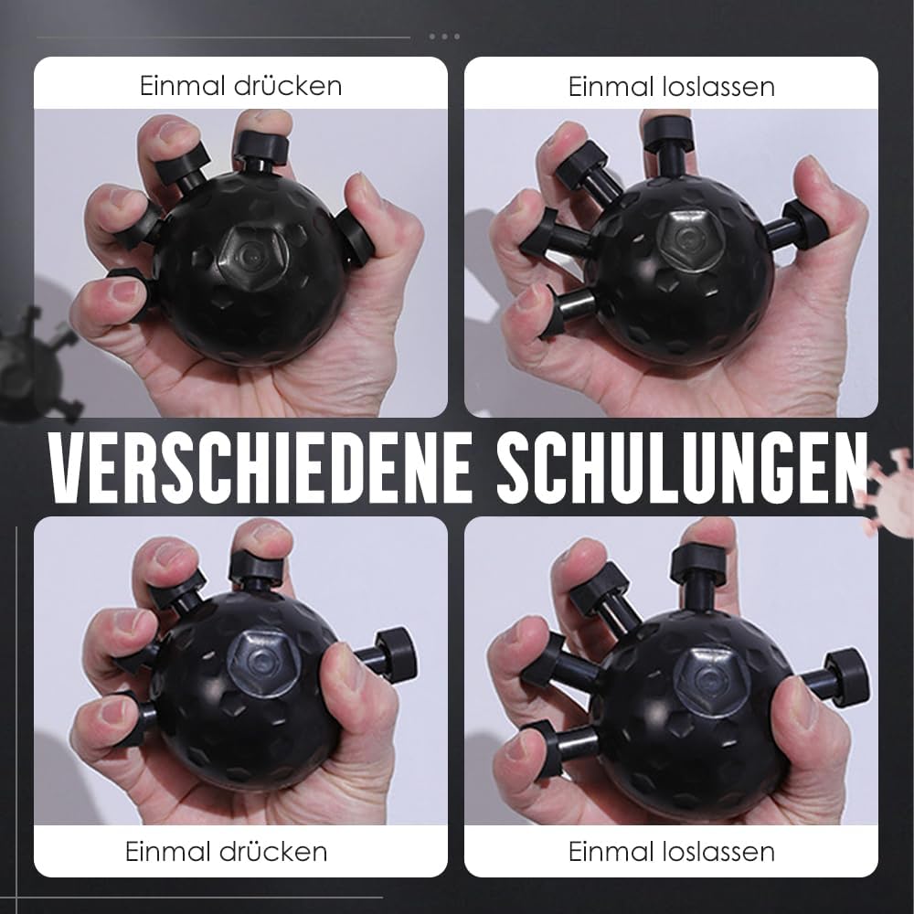 Hand Grip Strength Trainer Ball Sphere Finger Grip Strengthener Finger Exerciser Ball Hand Grips Exerciser Finger Strengthener