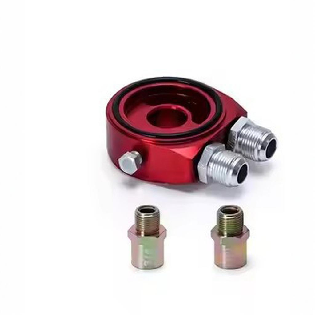 - Car Aluminum Universal Oil Filter Sandwich Adapter For Oil Cooler Plate Kit AN10 6721