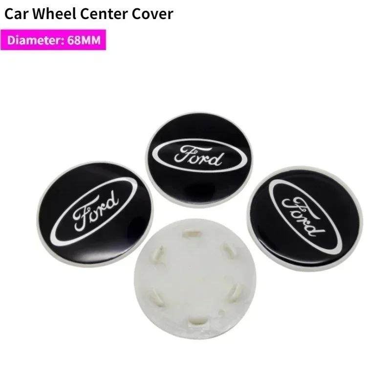 4Pcs Car Wheel Rims Center Hub Cover Caps For Ford F150 Kuga Fiesta Fusion Ranger Ecosport Edge Mondeo Focus Transit Accessories CVV1