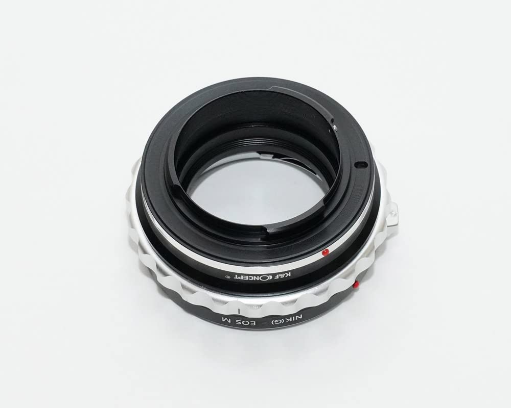 CONCEPT Adaptor obiectiv Nikon montură F G la montură Canon EOS M cu lavetă pentru obiectiv K&F ng-eosm (KFEOSM)