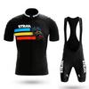Herren Damen Radsport Trikot Set Kurzarm Schnelltrocknend Fahrradbekleidung Rennrad Mountainbike Outdoor Sport