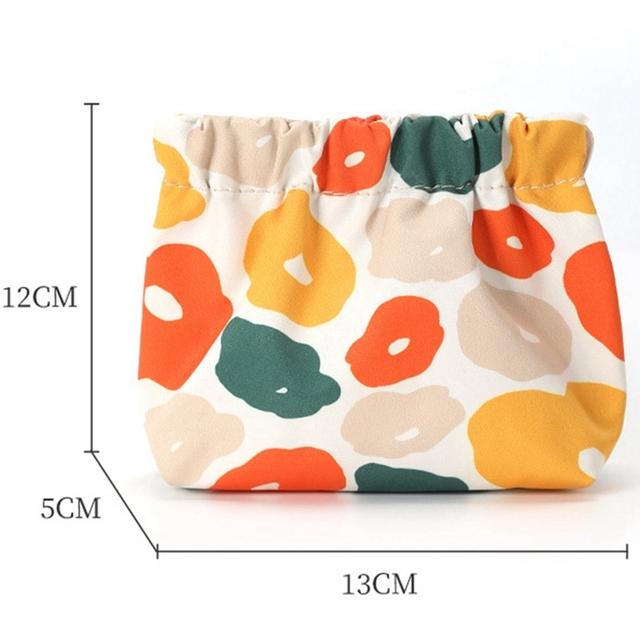 

Сумка для хранения гигиенических салфеток, женские сумки для тампонов, держатель для кредитных карт, сумка для салфеток, полотенец, косметика, хлопковый кошелек для монет, органайзер оранжевый