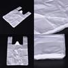 100Pcs Design Plastic T-Shirt Retail Shopping Supermarket Bags Handles Packaging,