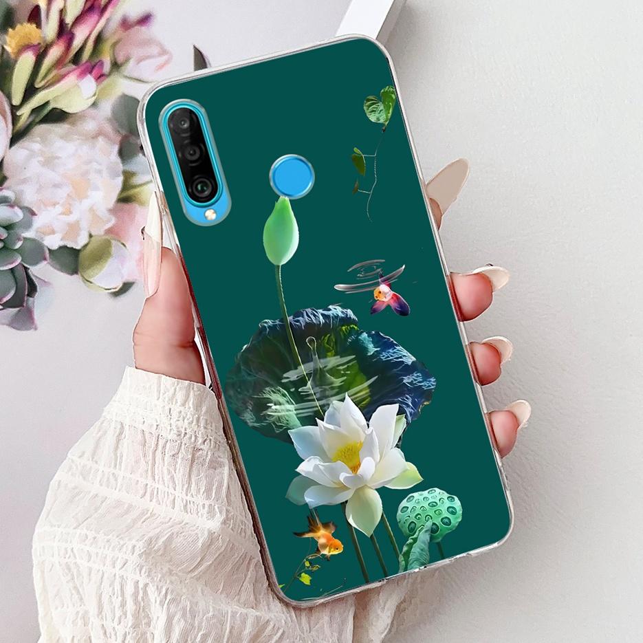 For Huawei P30 Lite Case Cool Dragon Pattern Cover Clear Silicone Soft Slim Phone Case For Huawei P30 Pro P 30 Lite P30Lite Bags