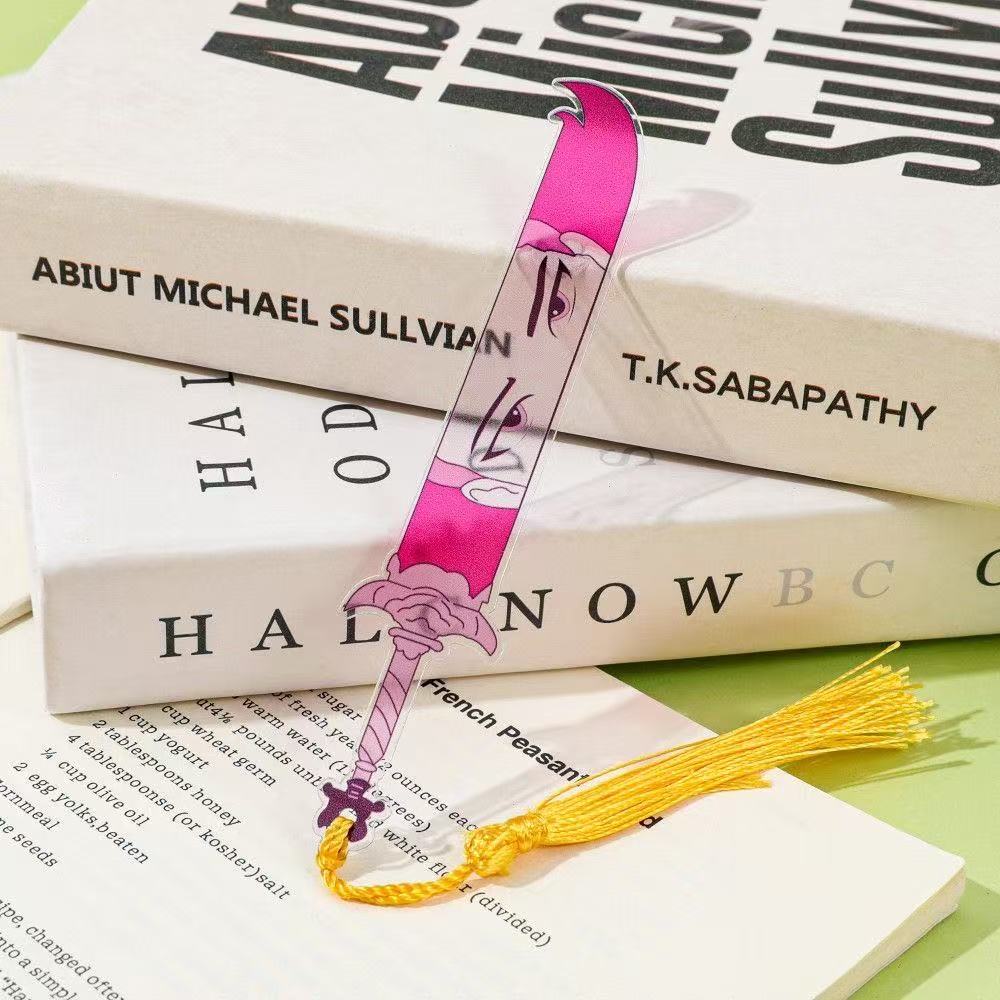 Semn de carte Vânătorii de idoli ai grupului K-Pop, Semne de carte Exorciștii Demonilor Pop, Accesorii de lectură anime pentru iubitorii de cărți fani ai muzicii coreene (Armă Kpop)