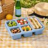Plastic Fruits Box Transparent Lid Food Storage Box Fresh-keeping Lunch Box  Students