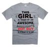 This Girl Is Taken By An Awesome Smokin' HOT Guy Shirt Funny Relationship Shirts Unisex T-Shirt