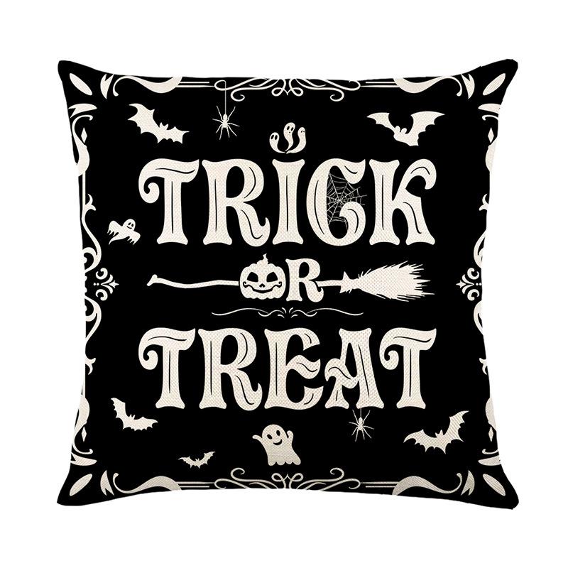 Neue Halloween Kissenbezug Polyester Bedruckt Feiertag Wohnzimmer Sofa Dekokissenbezug Kissenbezug